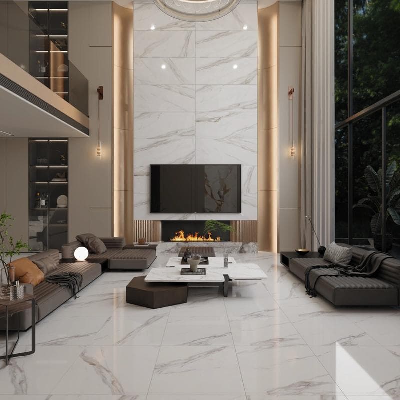 Calacatta Satin Rec 24x24 Field - Image 2