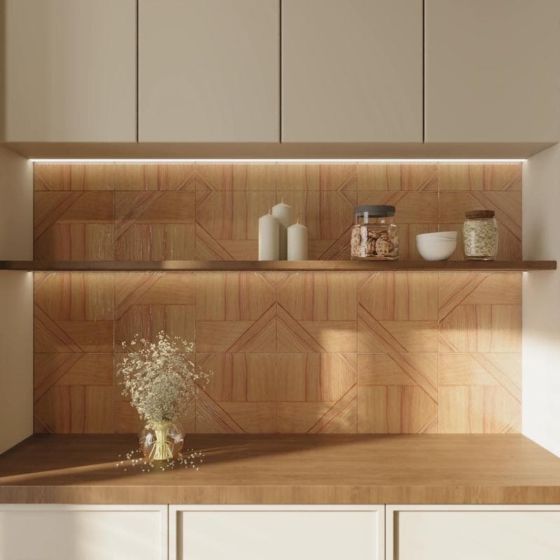 Stripes Mix Teak 10x10 Deco - Image 2