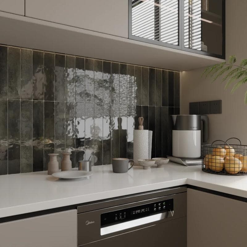 Zellige Dark Gray 2.5x16 - Image 9