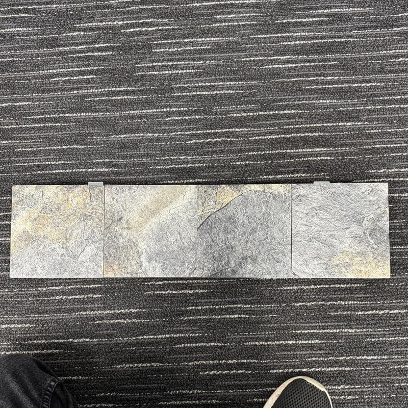 Aquabella Italian Slate Milan 6x6 Porcelain Bullnose Pool Tile (IS-635) - Image 2