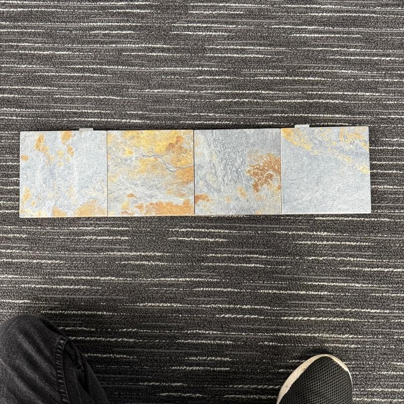 Aquabella Slate River Bend 6x6 Porcelain Bullnose Pool Tile - Image 2