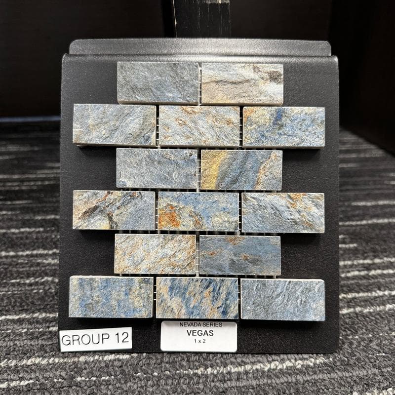 Aquabella Nevada Vegas 1x2 Porcelain Mosaic 12"x12" Pool Tile - Image 14