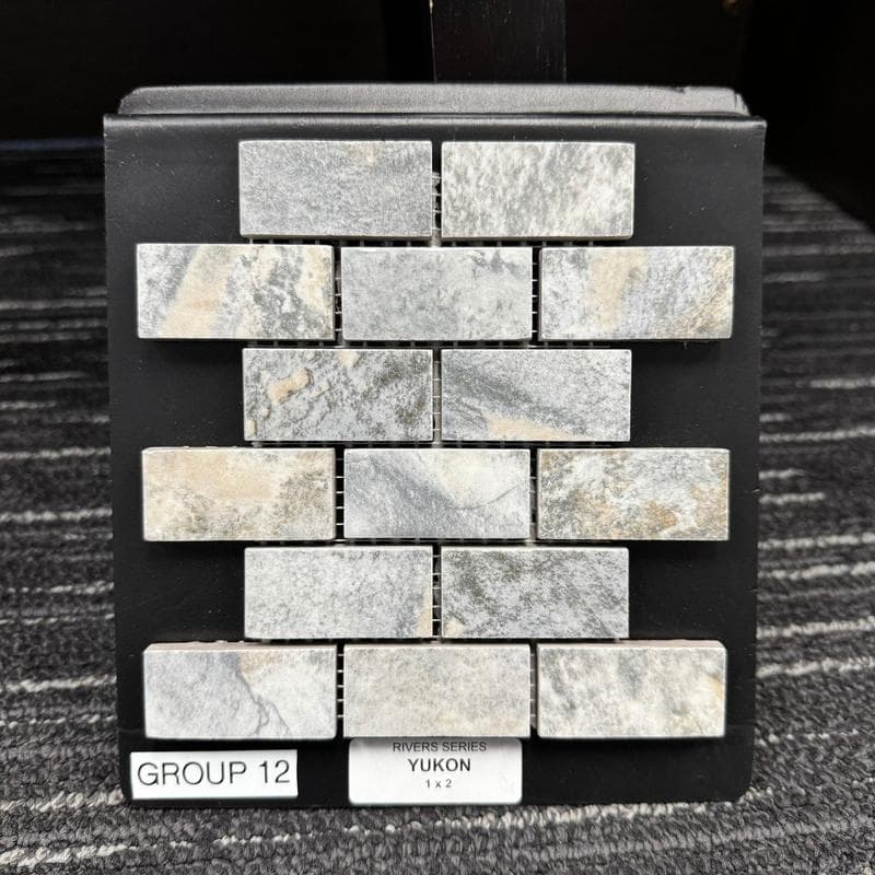 Aquabella Rivers Yukon 1x2 Porcelain Mosaic 12"x12" Pool Tile - Image 14