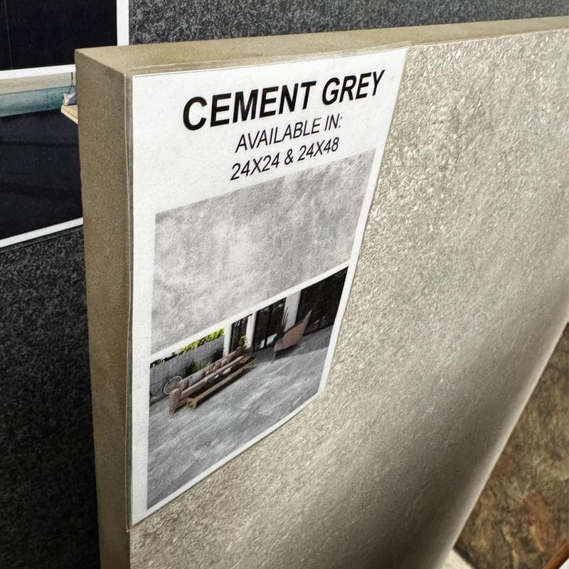 Cement Grey 2cm Paver 24x24 - Image 5
