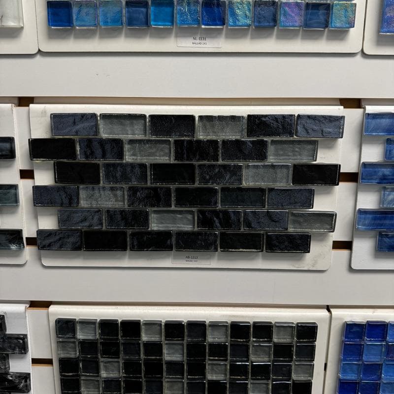 Aquabella Aurora Borealis Magic 1x2 Glass Mosaic 12"x12" Pool Tile (AB-1213) - Image 14