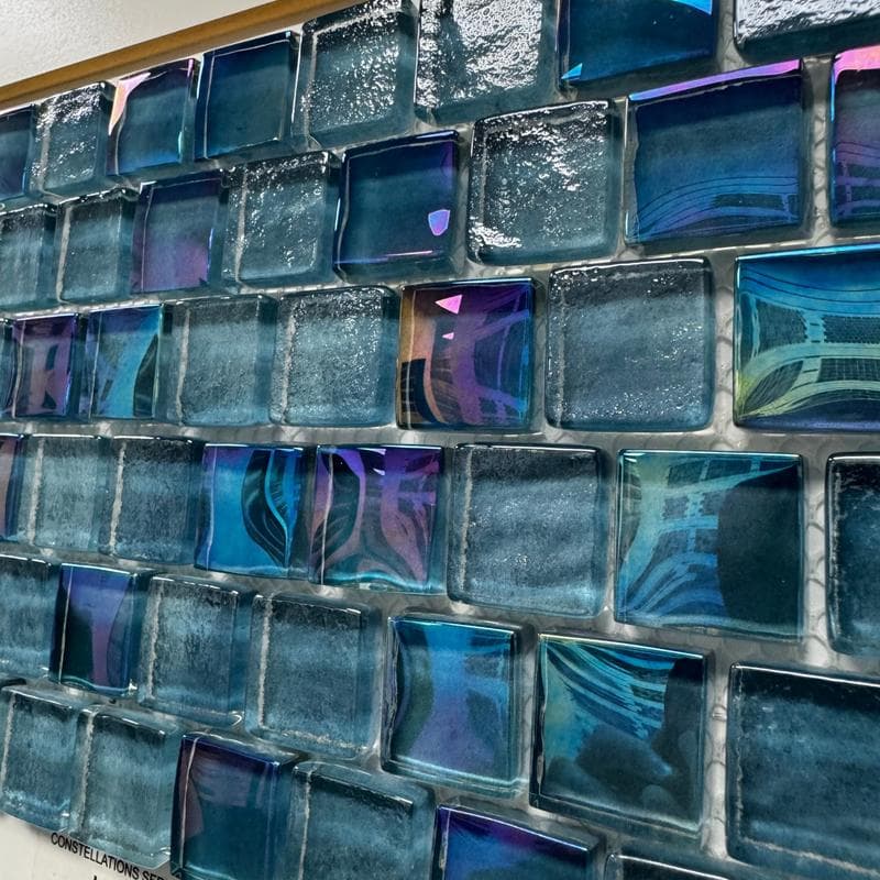 Aquabella Constellations Leo 1x1 Glass Mosaic 12"x12" Pool Tile - Image 3