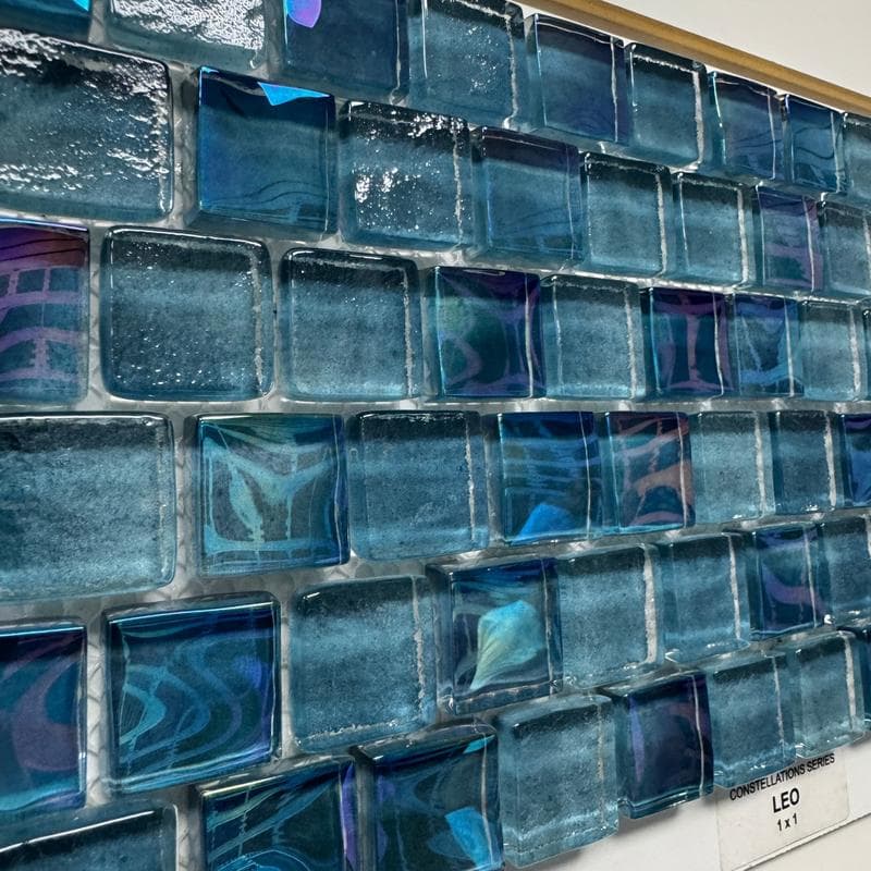 Aquabella Constellations Leo 1x1 Glass Mosaic 12"x12" Pool Tile - Image 4