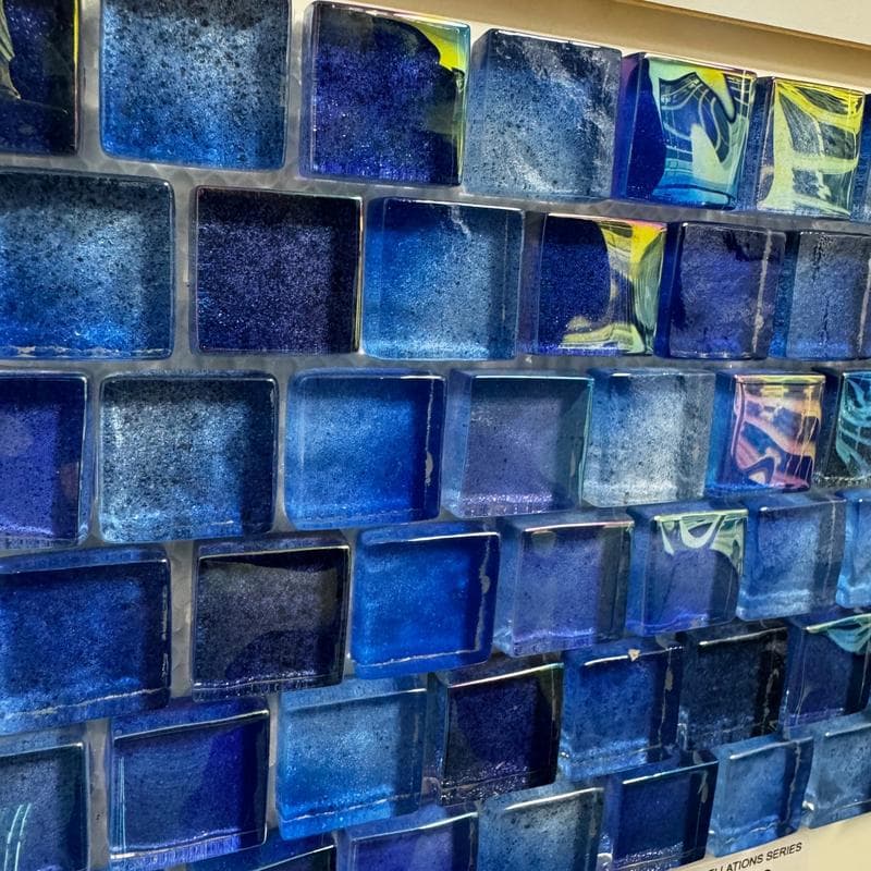 Aquabella Constellations Scorpio 1x1 Glass Mosaic 12"x12" Pool Tile - Image 4