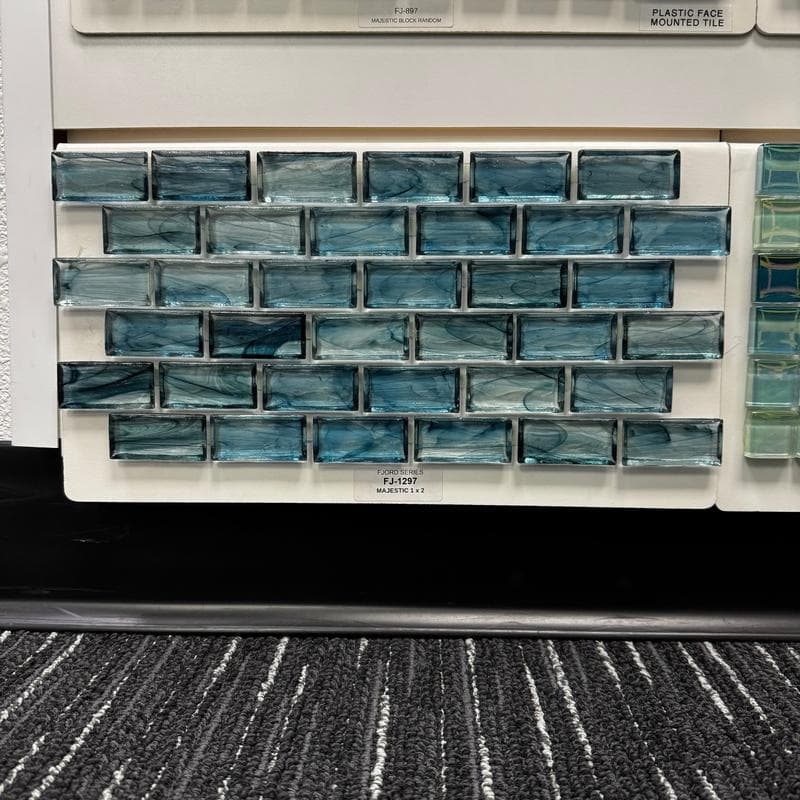 Aquabella Fjord Majestic 1x2 Glass Mosaic 12"x12" Pool Tile (FJ-1297) - Image 3