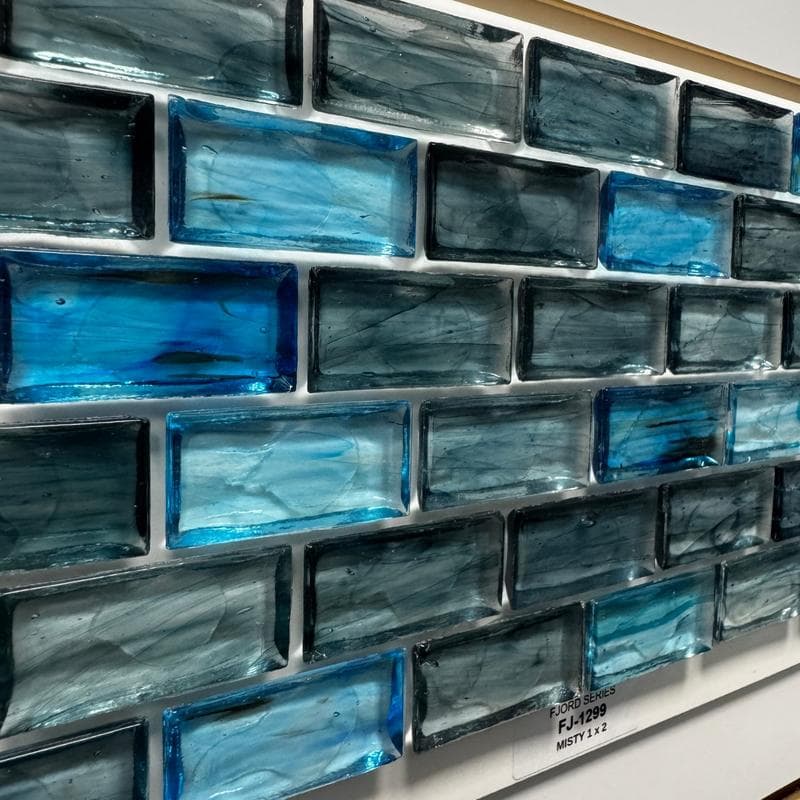 Aquabella Fjord Misty 1x2 Glass Mosaic 12"x12" Pool Tile (FJ-1299) - Image 14