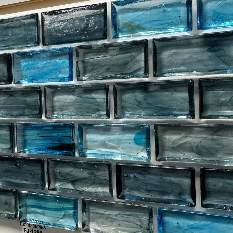 Aquabella Fjord Misty 1x2 Glass Mosaic 12"x12" Pool Tile (FJ-1299) - Image 15