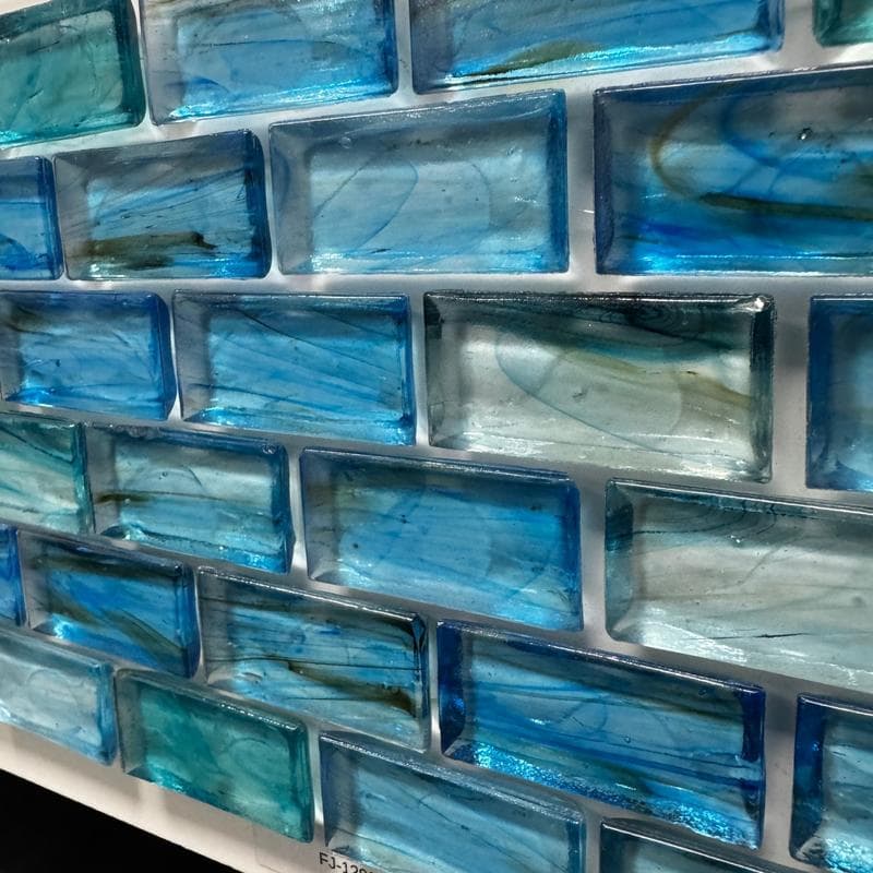 Aquabella Fjord Silent 1x2 Glass Mosaic 12"x12" Pool Tile (FJ-1298) - Image 15