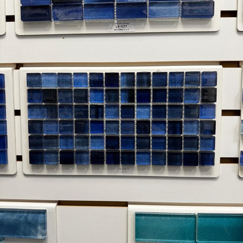 Aquabella London Victoria 1x1 Glass Mosaic 12"x12" Pool Tile (LS-1177) - Image 2