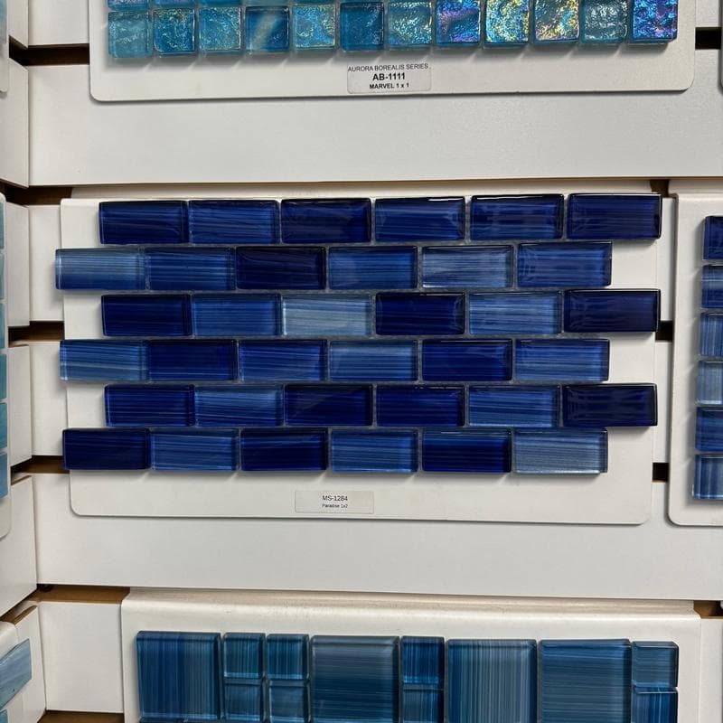 Aquabella Monet Paradise 1x2 Glass Mosaic 12"x12" Pool Tile (MS-1284) - Image 14