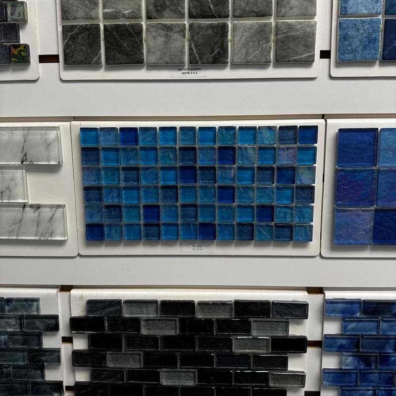 Aquabella Night Life Ballad 1x1 Glass Mosaic 12"x12" Pool Tile (NL-1131) - Image 2