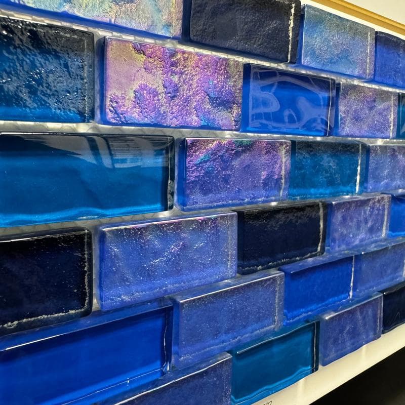 Aquabella Night Life Galant 1x2 Glass Mosaic 12"x12" Pool Tile (NL-1232) - Image 3