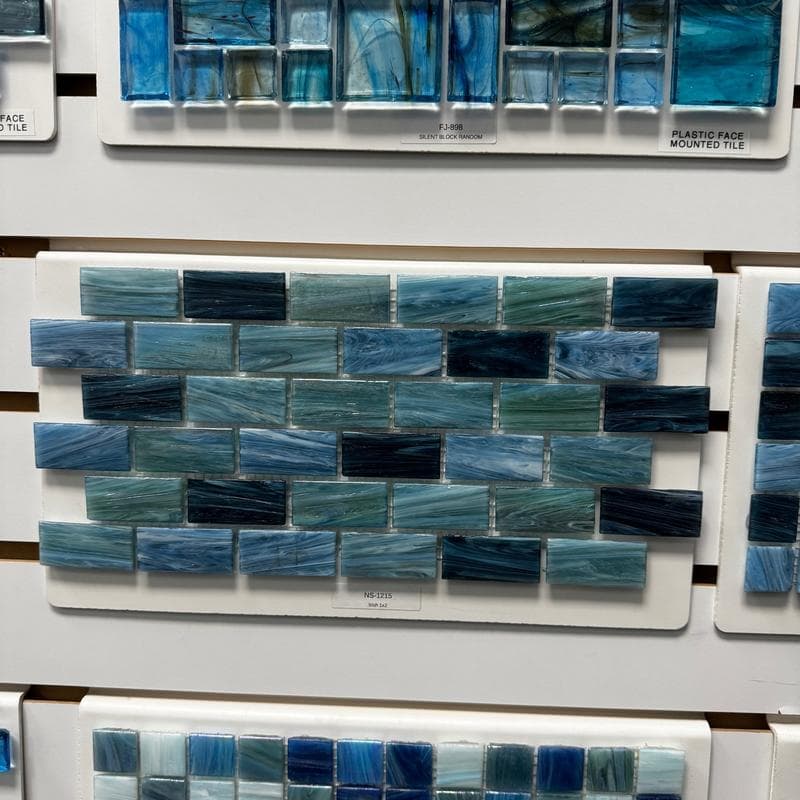 Aquabella North Seas Irish 1x2 Glass Mosaic 12"x12" Pool Tile (NS-1215) - Image 2