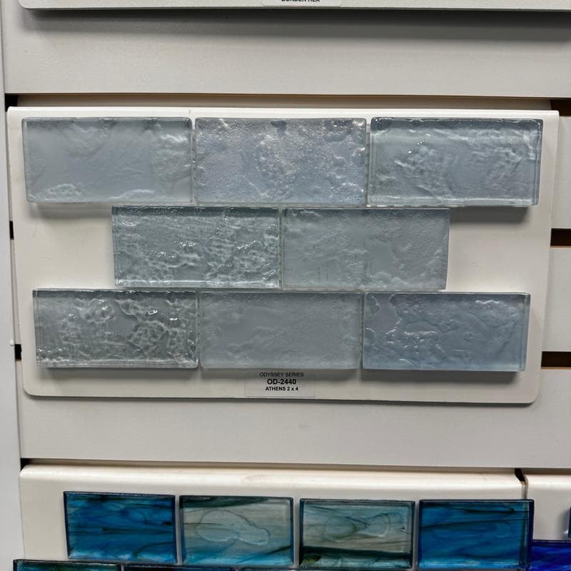 Aquabella Odyssey Athens 2x4 Glass Mosaic 12"x12" Pool Tile (OD-2440) - Image 2