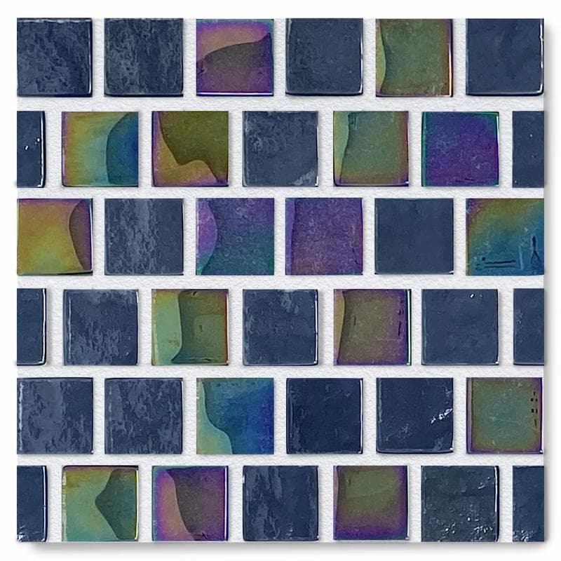 Aquabella Constellations Aquarius 1x1 Glass Mosaic 12"x12" Pool Tile - Image 1
