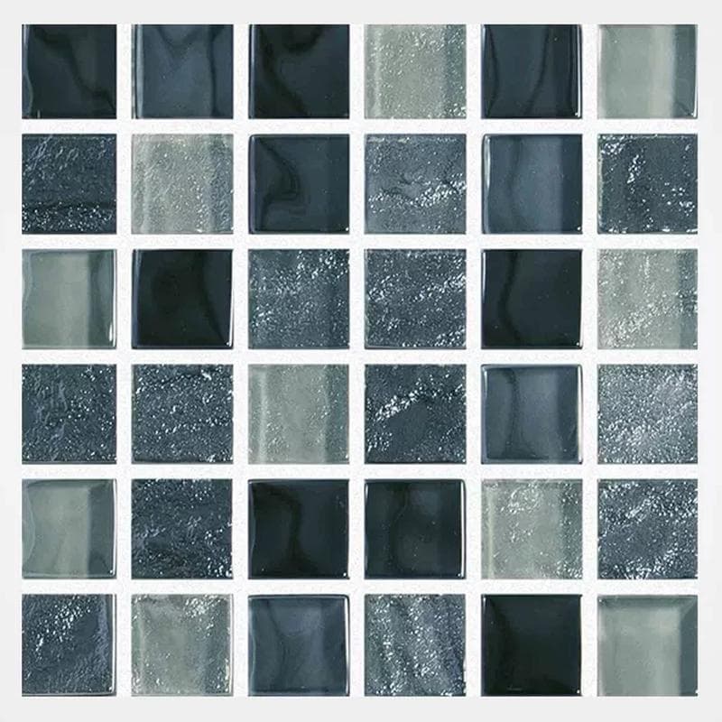 Aquabella Night Life Soul 1x1 Glass Mosaic 12"x12" Pool Tile (NL-1134) - Image 1