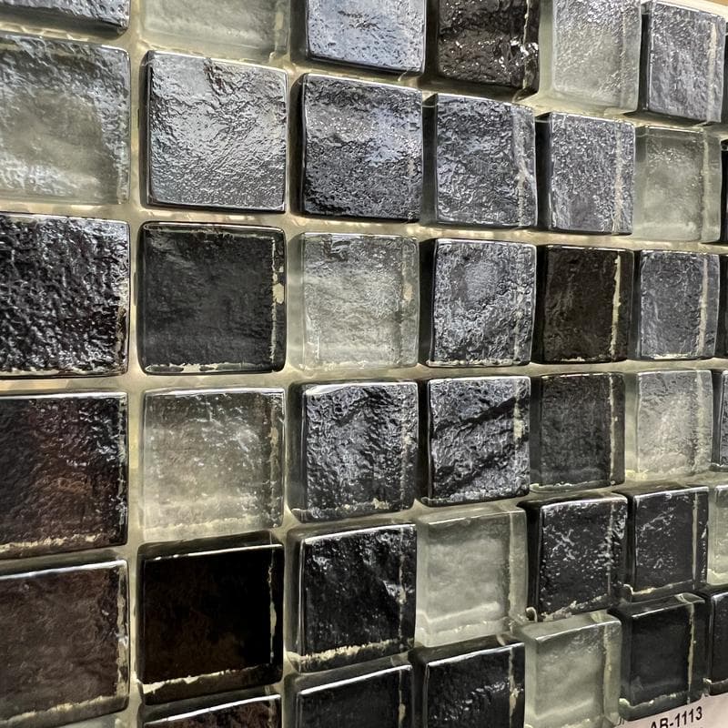 Aquabella Aurora Borealis Magic 1x1 Glass Mosaic 12"x12" Pool Tile (AB-1113) - Image 4