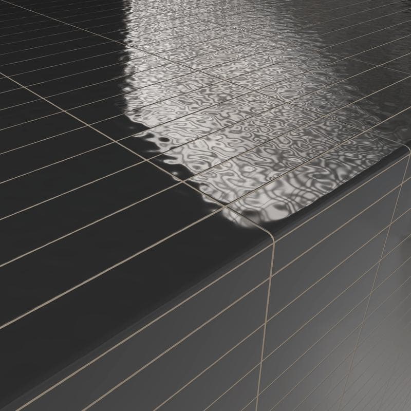 Artesano Black BG 3x12 Bullnose - Image 2