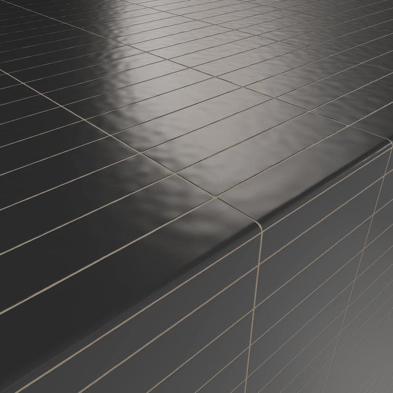 Artesano Black MG 3x12 Bullnose - Image 2