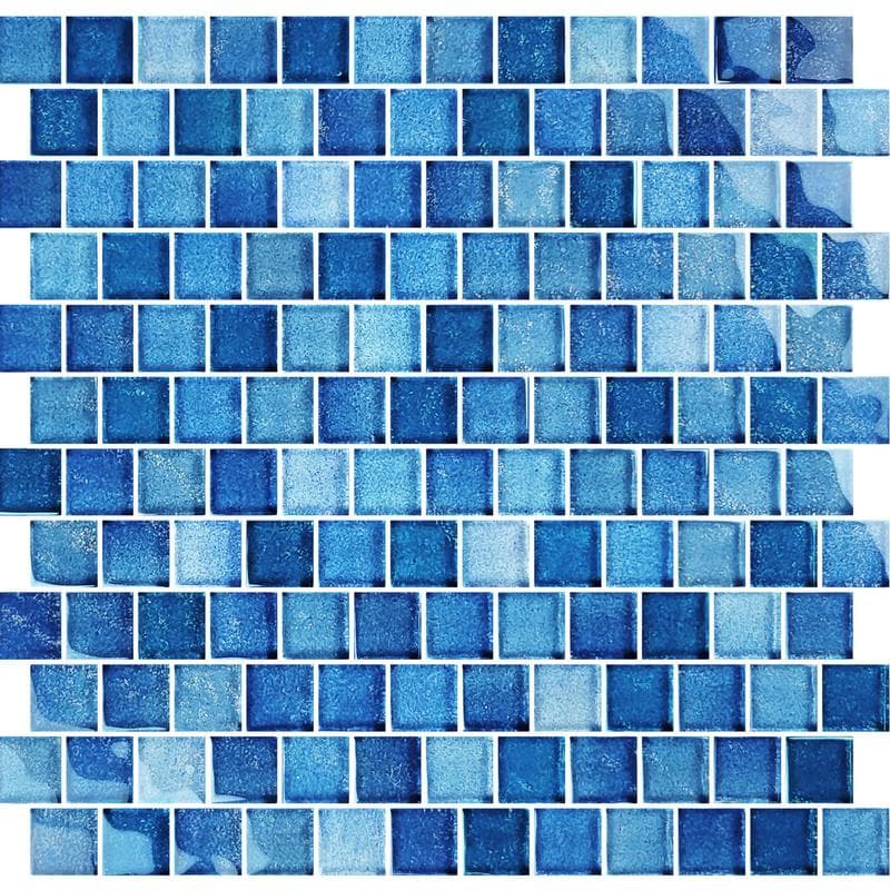 Crystal Waters Gulf Stream 1x1 Glass Mosaic 12"x12" Pool Tile - Image 2