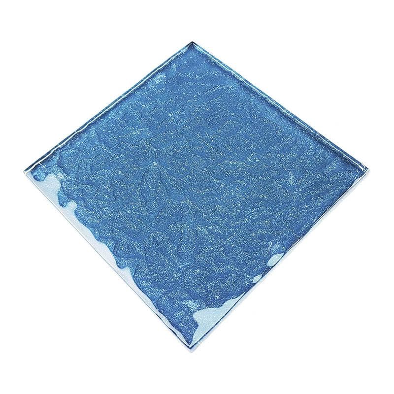 Moonscape Steel Blue 6x6 Glass Pool Tile - Image 2