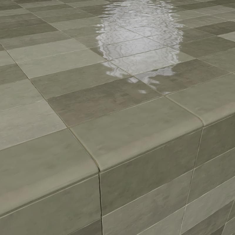 St Tropez Verde 2.5x5 Bullnose - Image 2