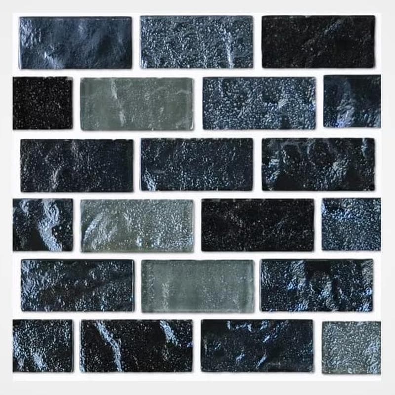 Aquabella Aurora Borealis Magic 1x2 Glass Mosaic 12"x12" Pool Tile (AB-1213) - Image 1