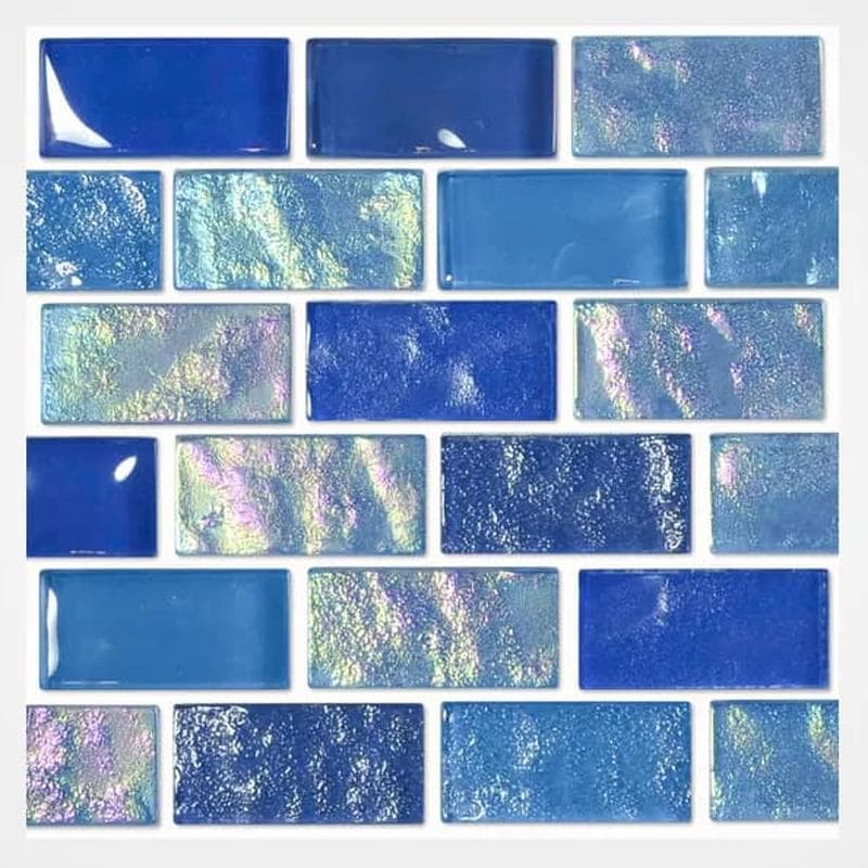 Aquabella Night Life Ballad 1x2 Glass Mosaic 12"x12" Pool Tile (NL-1231) - Image 1