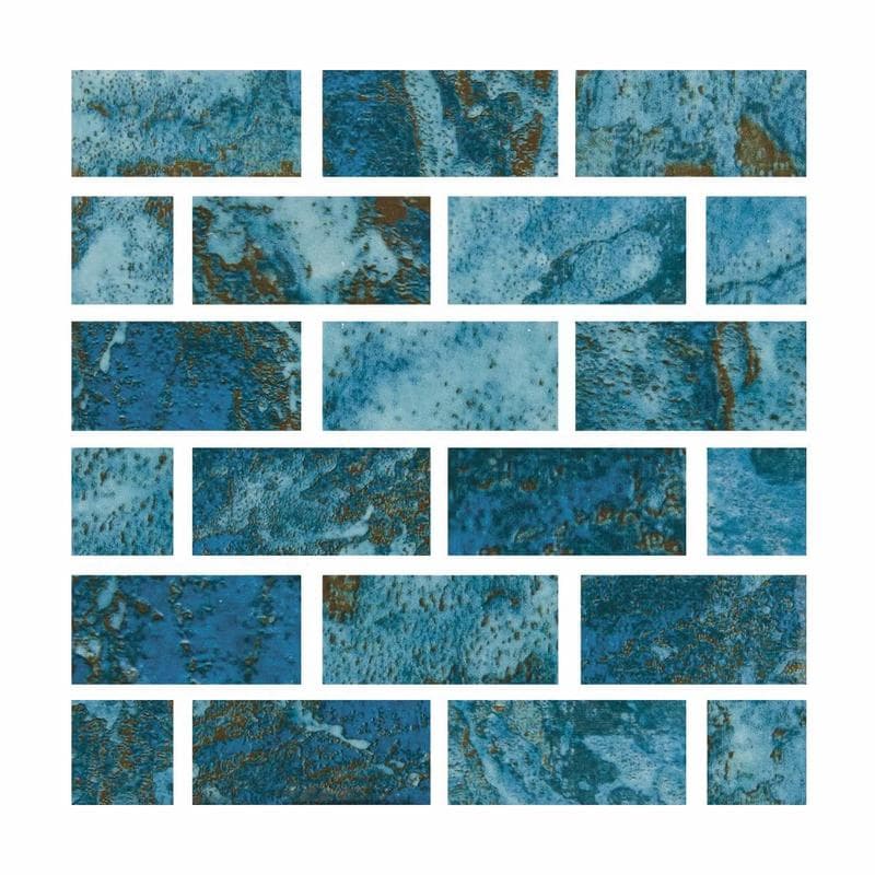 Aquabella Abyss Thonis 1x2 Porcelain Mosaic 12"x12" Pool Tile (AY-1222) - Image 1