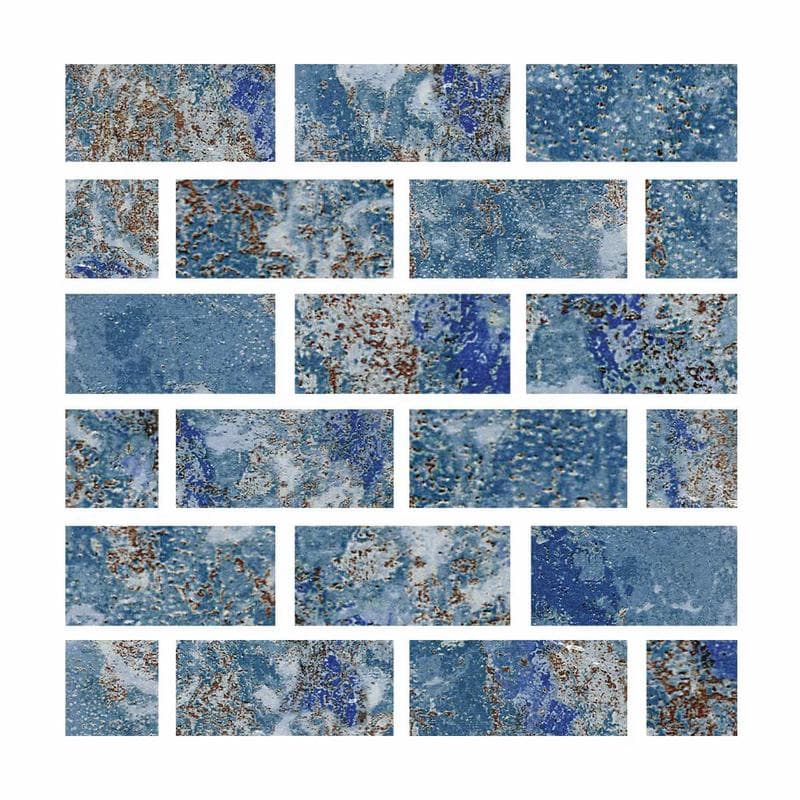 Aquabella Abyss Tikal 1x2 Porcelain Mosaic 12"x12" Pool Tile (AY-1224) - Image 1
