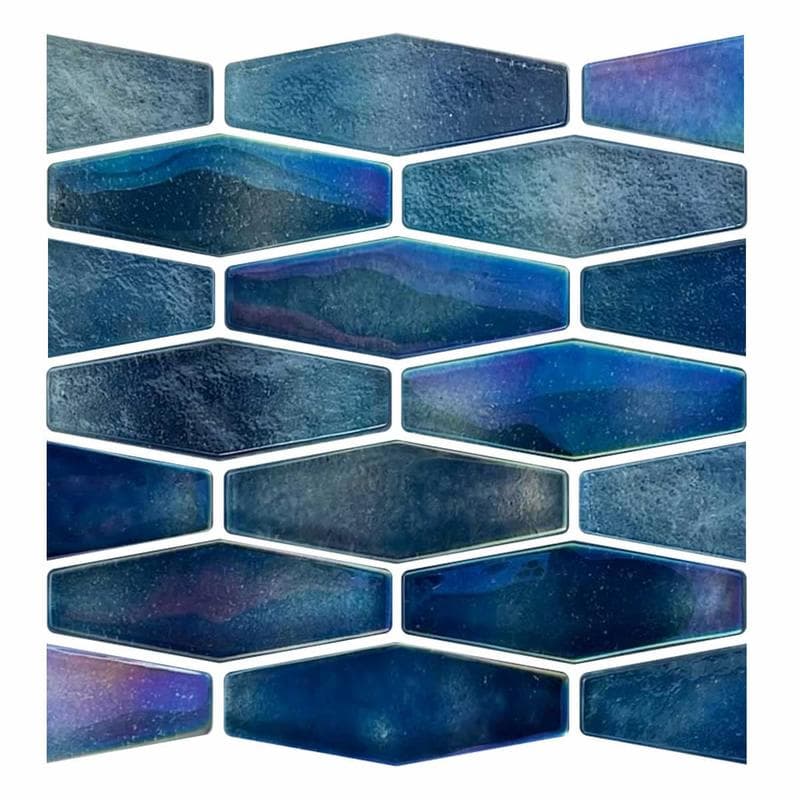 Aquabella Aloha Oahu Full Hex Glass Mosaic 12"x12" Pool Tile - Image 1