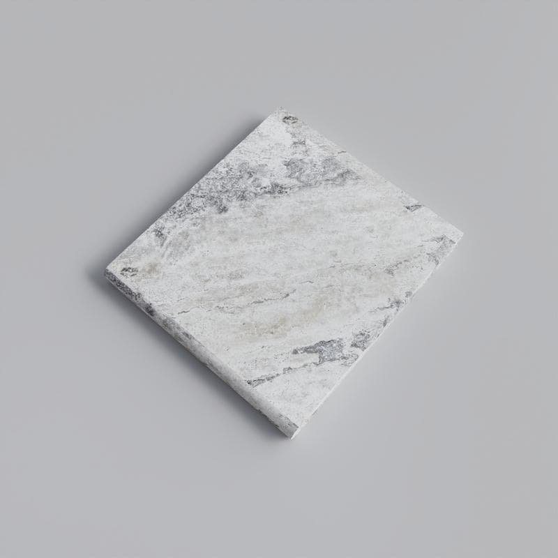 Silver Travertine 3cm Bullnose Pool Coping 12x12 - Image 3