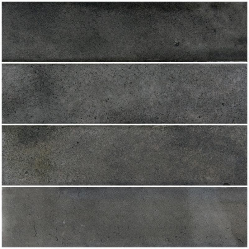 Artistry Boutique Ash Black Field 3x12 - Pool Tile - Image 1