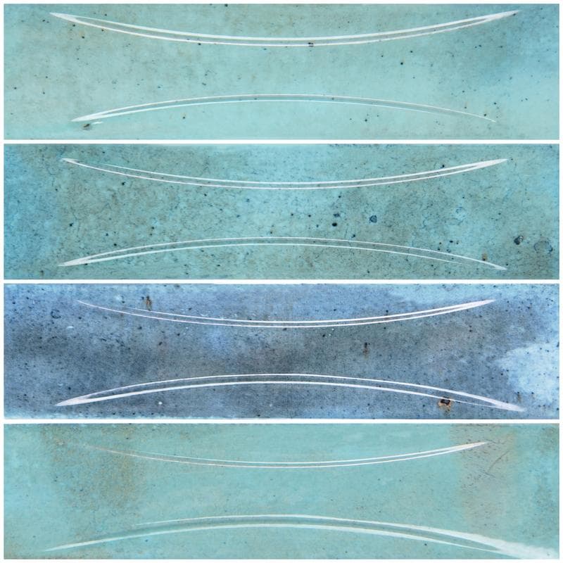 Artistry Boutique Verdigris Relief 3x12 - Pool Tile - Image 1