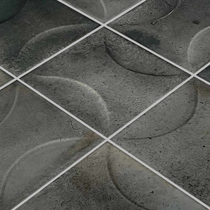 Artistry Boutique Ash Black Relief 6x6 - Pool Tile - Image 2