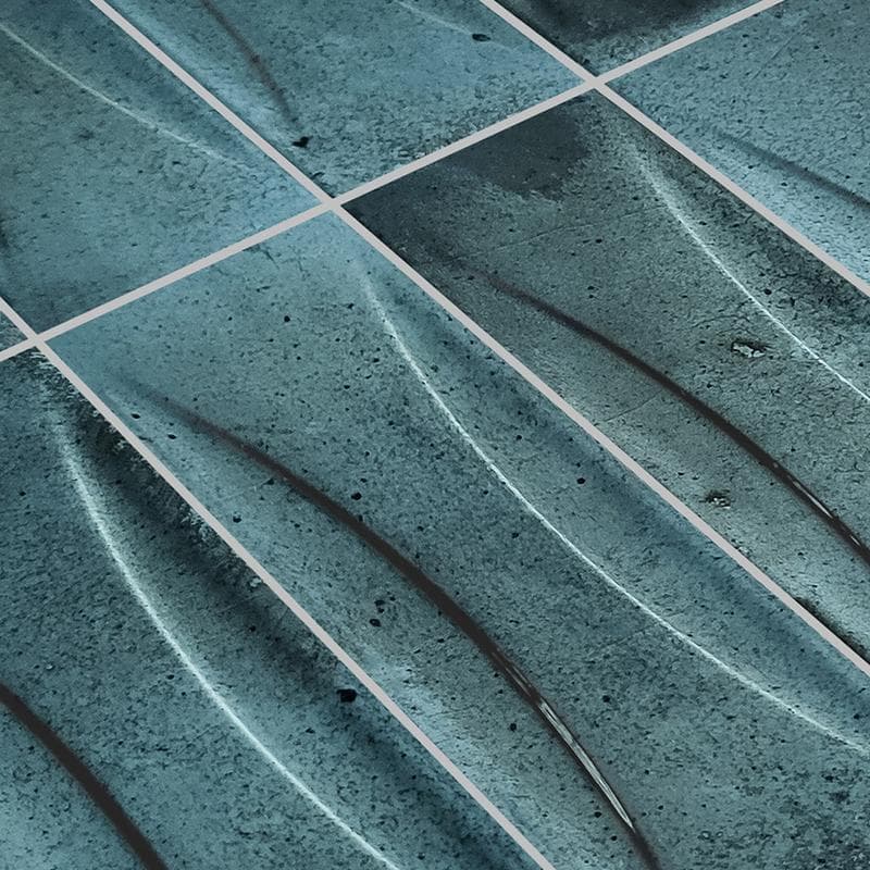 Artistry Boutique Prussian Blue Relief 3x12 - Pool Tile - Image 2