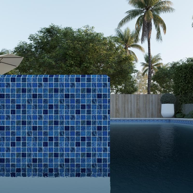 Aquabella Aurora Borealis Mystic 1x1 Glass Mosaic 12"x12" Pool Tile (AB-1112) - Image 10