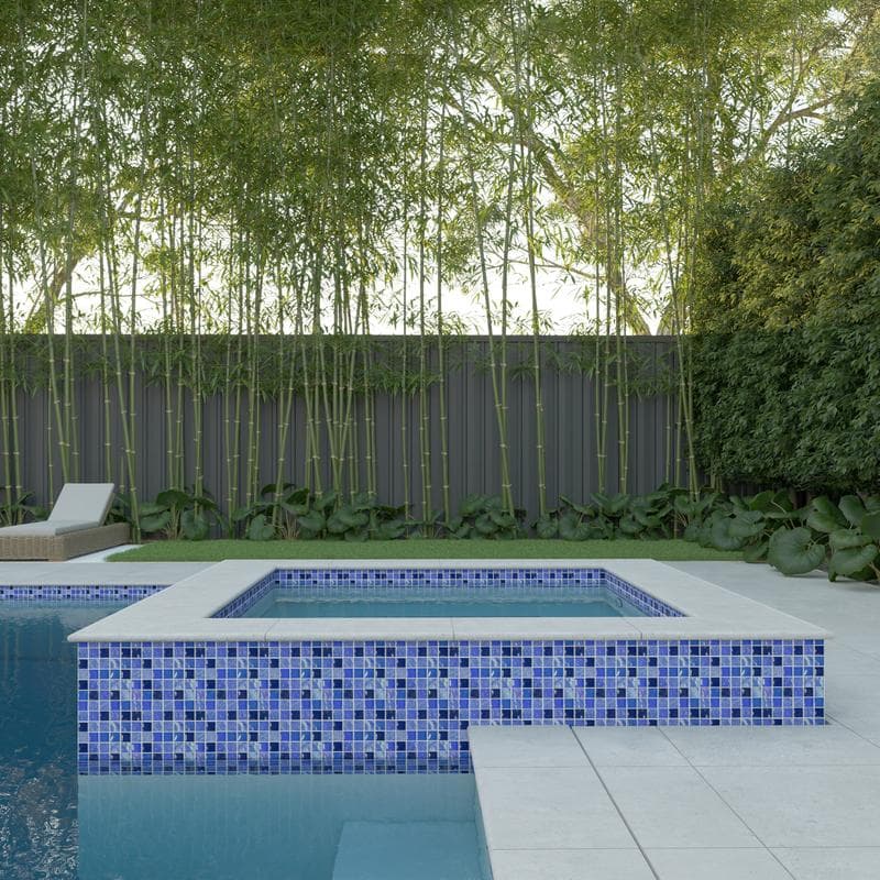 Aquabella Night Life Galant 1x1 Glass Mosaic 12"x12" Pool Tile (NL-1132) - Image 4