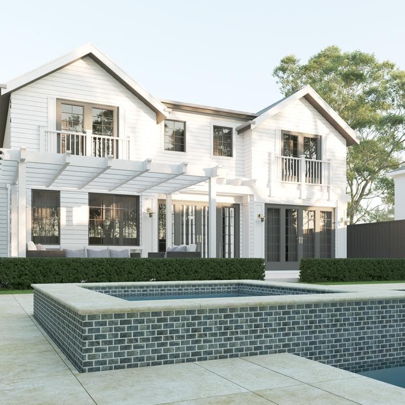 Aquabella Italian Slate San Marino 1x2 Porcelain Mosaic 12"x12" Pool Tile (IS-1234) - Image 5