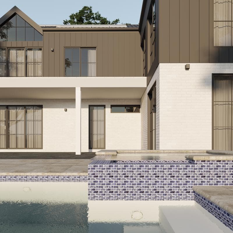 Aquabella Key West Catamaran 1x2 Porcelain Mosaic 12"x12" Pool Tile - Image 6