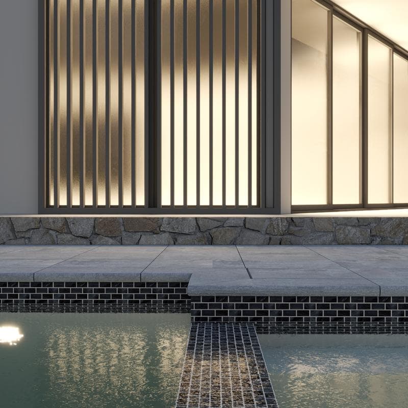 Aquabella Key West Martello 1x2 Porcelain Mosaic 12"x12" Pool Tile - Image 12