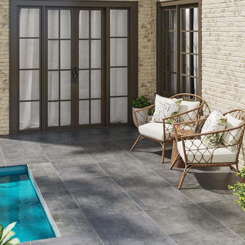 Beton Antracite 2cm Paver 24x24 - Image 8