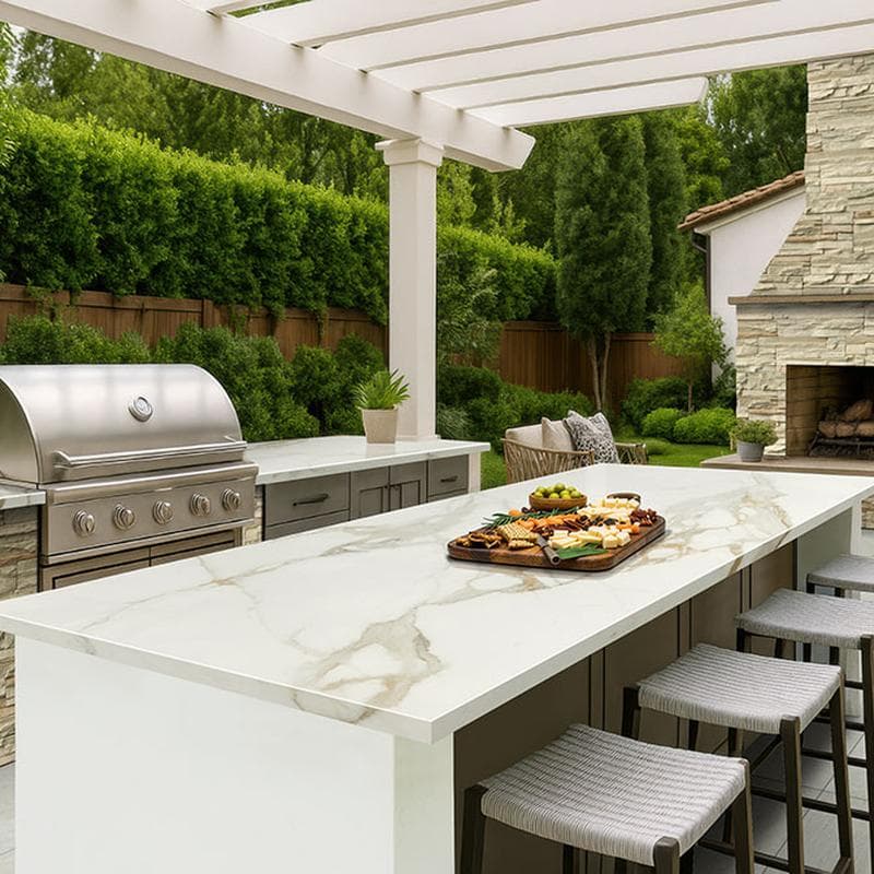 Legions Quartz White 2cm Paver 24x48 - Image 2