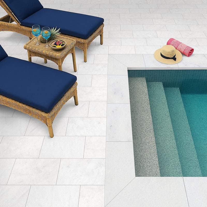 Crystal White 3cm Paver 24x24 - Image 4