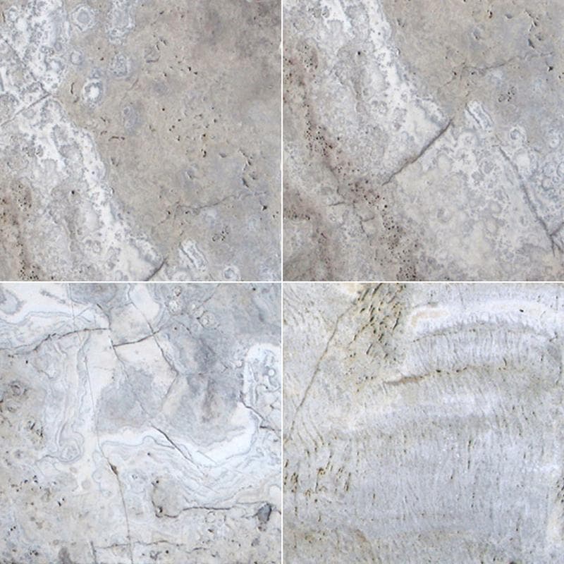 Silver Travertine 3cm Paver 16x16 - Image 1