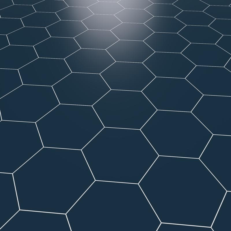 Block Hexagon Azul Matte 5x6 - Image 5